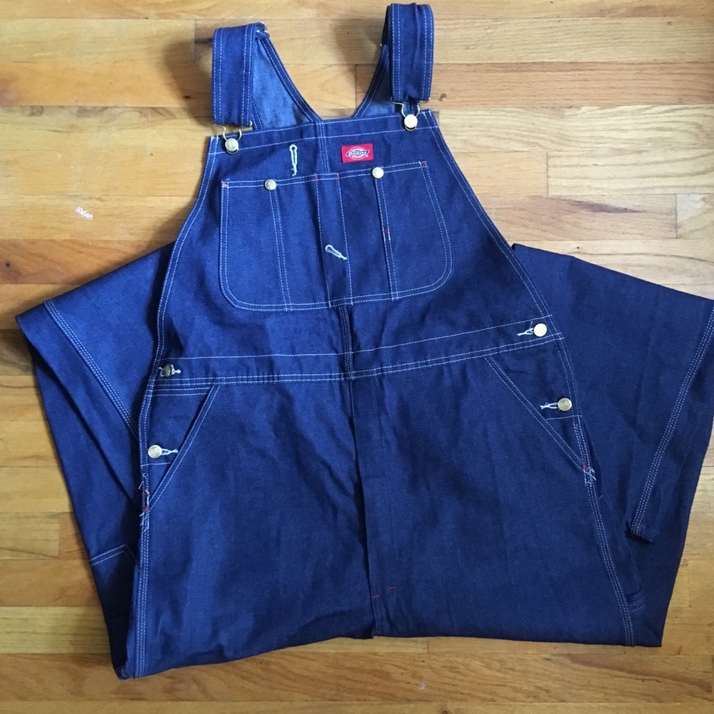Dickies new without tags indigo overalls